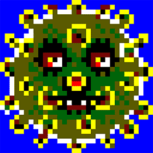 Coronavirus pixel-art